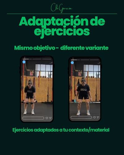 Adaptación de ejercicios a tu material en Tu Versión Atleta