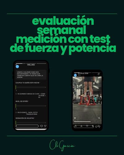 Evaluación semanal y test de fuerza y potencia en Tu Versión Atleta